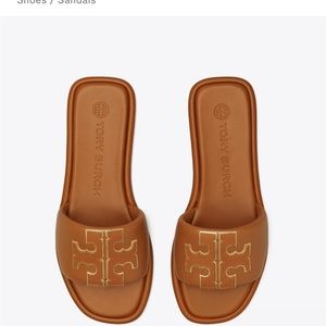 Tory Burch aged camello/gold sandal